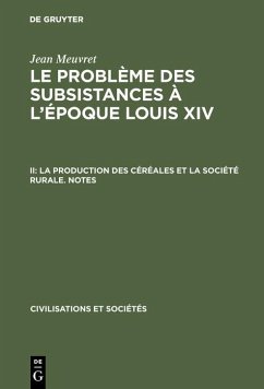 Cover La production des céréales et la société rurale - Notes (eBook, PDF)