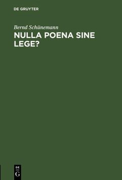 Cover Nulla poena sine lege? (eBook, PDF)