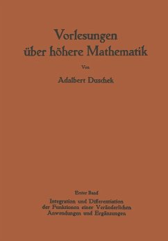 Vorlesungen über höhere Mathematik (eBook, PDF) - Duschek, Adalbert