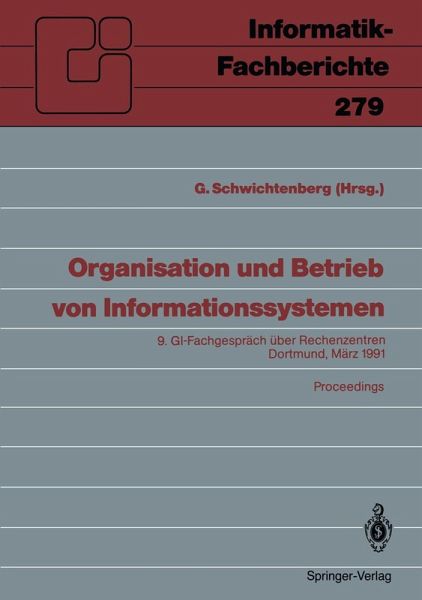 Organisation und Betrieb von Informationssystemen (eBook, PDF)