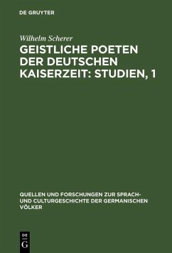 Cover Geistliche Poeten der deutschen Kaiserzeit: Studien, 1 (eBook, PDF)