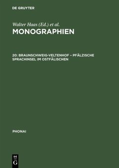 Cover Braunschweig-Veltenhof - Pfälzische Sprachinsel im Ostfälischen (eBook, PDF)