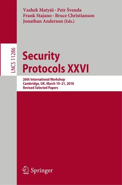 Security Protocols XXVI