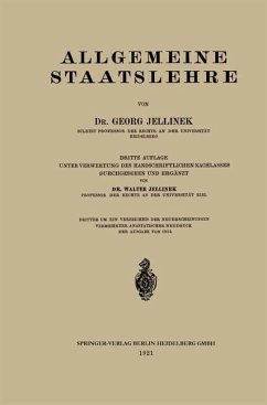 Allgemeine Staatslehre (eBook, PDF) - Jellinek, Georg; Jellinek, Walter