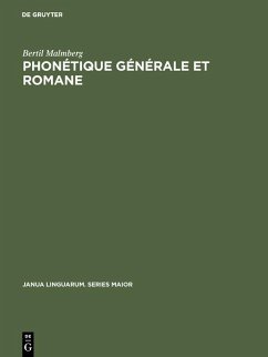 Cover Phonétique générale et romane (eBook, PDF)