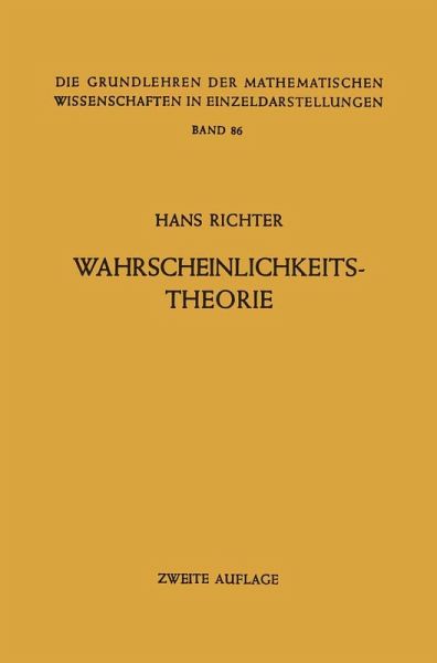 Wahrscheinlichkeitstheorie (eBook, PDF)