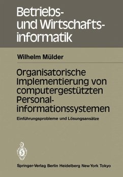 Organisatorische Implementierung von computergestützten Personalinformationssystemen (eBook, PDF) - Mülder, W.