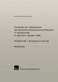 Protokolle der Volkskammer der Deutschen Demokratischen Republik (eBook, PDF)