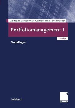 Portfoliomanagement I (eBook, PDF) - Breuer, Wolfgang; Gürtler, Marc; Schuhmacher, Frank