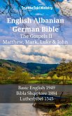 English Albanian German Bible - The Gospels II - Matthew, Mark, Luke & John (eBook, ePUB)