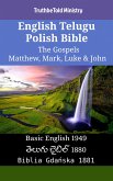 English Telugu Polish Bible - The Gospels - Matthew, Mark, Luke & John (eBook, ePUB)