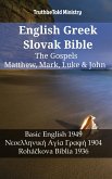 English Greek Slovak Bible - The Gospels - Matthew, Mark, Luke & John (eBook, ePUB)