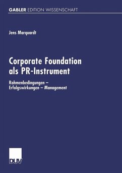 Corporate Foundation als PR-Instrument (eBook, PDF) - Marquardt, Jens