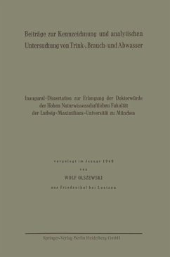 Cover Beiträge zur Kennzeichnung und analytischen Untersuchung von Trink-, Brauch- und Abwasser (eBook, PDF)
