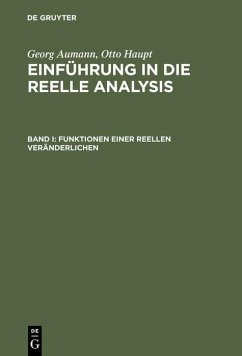 Cover Funktionen einer reellen Veränderlichen (eBook, PDF)