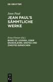 Levana, oder Erziehlehre. Erstes und zweites Bändchen (eBook, PDF)
