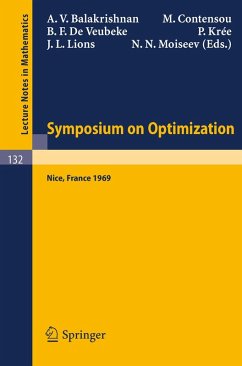 Cover Symposium on Optimization (eBook, PDF)