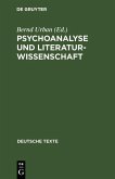 Psychoanalyse und Literaturwissenschaft (eBook, PDF)