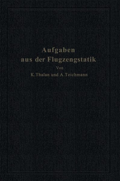 Aufgaben aus der Flugzeugstatik (eBook, PDF)