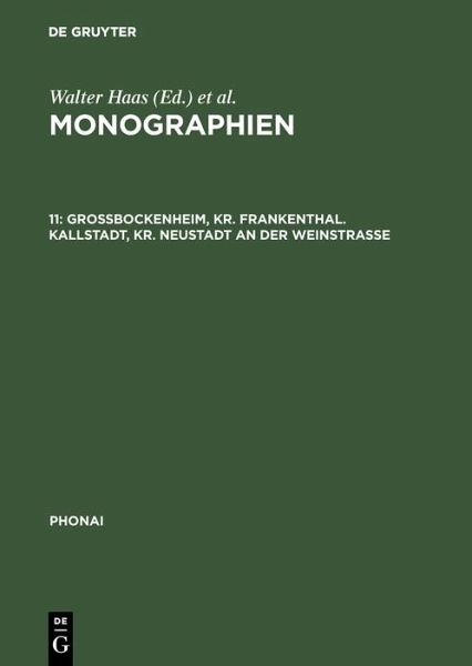 Großbockenheim, Kr. Frankenthal. Kallstadt, Kr. Neustadt an der Weinstraße (eBook, PDF) Großbockenheim, Kr. Frankenthal. Kallstadt, Kr. Neustadt an der Weinstraße (eBook, PDF)