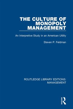 Cover The Culture of Monopoly Management (eBook, PDF)