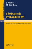 Séminaire de Probabilités XVI 1980/81 (eBook, PDF)