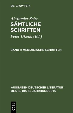 Medizinische Schriften (eBook, PDF) - Seitz, Alexander