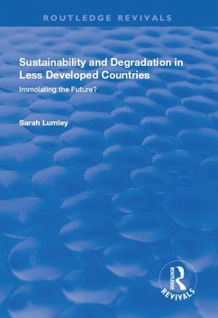 Cover Sustainability and Degradation in Less Developed Countries (eBook, PDF)