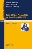 Ecole d'Ete de Probabilites de Saint-Flour VIII, 1978 (eBook, PDF)