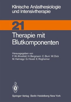 Cover Therapie mit Blutkomponenten (eBook, PDF)