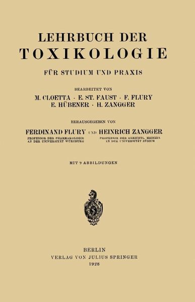 Lehrbuch der Toxikologie für Studium und Praxis (eBook, PDF)