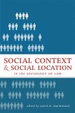 Social Context and Social Location in the Sociology of Law (eBook, PDF)