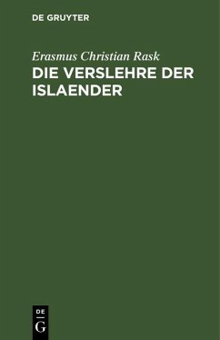 Cover Die Verslehre der Islaender (eBook, PDF)