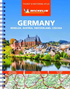 Germany, Benelux, Austria, Switzerland, Czech Republic - Tourist and Motoring Atlas (A4-Spiral) - Michelin