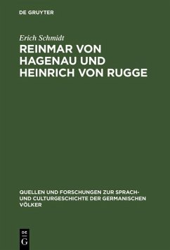 Cover Reinmar von Hagenau und Heinrich von Rugge (eBook, PDF)