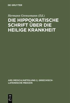 Cover Die hippokratische Schrift Über die heilige Krankheit (eBook, PDF)