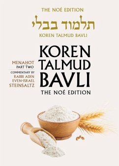 Koren Talmud Bavli, Noe Edition, Vol 36: Menahot Part 2, Hebrew/English, Large, Color - Steinsaltz, Adin