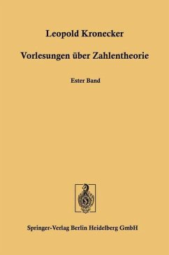 Vorlesungen über Zahlentheorie (eBook, PDF) - Kronecker, Leopold