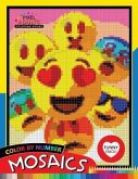 Funny Emoji Mosaic: Pixel Adults Coloring Books Color by Number