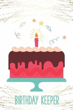 Birthday Keeper: Important Date Reminder Cute Cake & Gold Shimmer - Publishing, Jenily