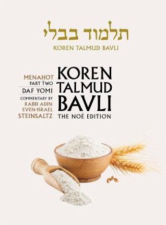 Koren Talmud Bavli, Noe Edition, Vol 36: Menahot Part 2, Hebrew/English, Daf Yomi B&w - Steinsaltz, Adin
