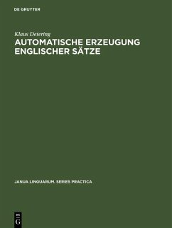 Automatische Erzeugung englischer Sätze (eBook, PDF) - Detering, Klaus