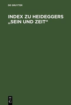 Cover Index zu Heideggers 