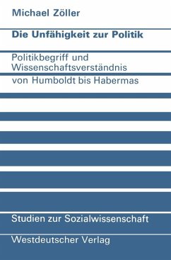 Cover Die Unfähigkeit zur Politik (eBook, PDF)