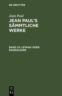 Cover Levana oder Erziehlehre (eBook, PDF)