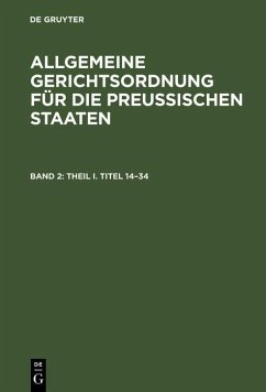 Cover Theil I. Titel 14-34 (eBook, PDF)