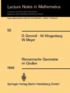 Riemannsche Geometrie im Großen (eBook, PDF) - Gromoll, Detlef; Klingenberg, Wilhelm; Meyer, Wolfgang