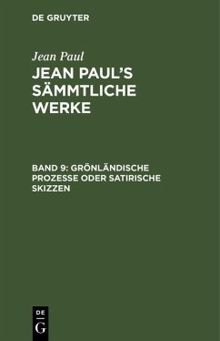 Grönländische Prozesse oder Satirische Skizzen (eBook, PDF) - Paul, Jean