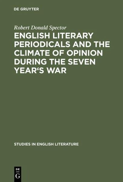 English literary periodicals and the climate of opinion during the Seven Year's War (eBook, PDF)