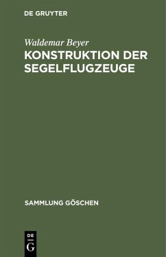 Cover Konstruktion der Segelflugzeuge (eBook, PDF)